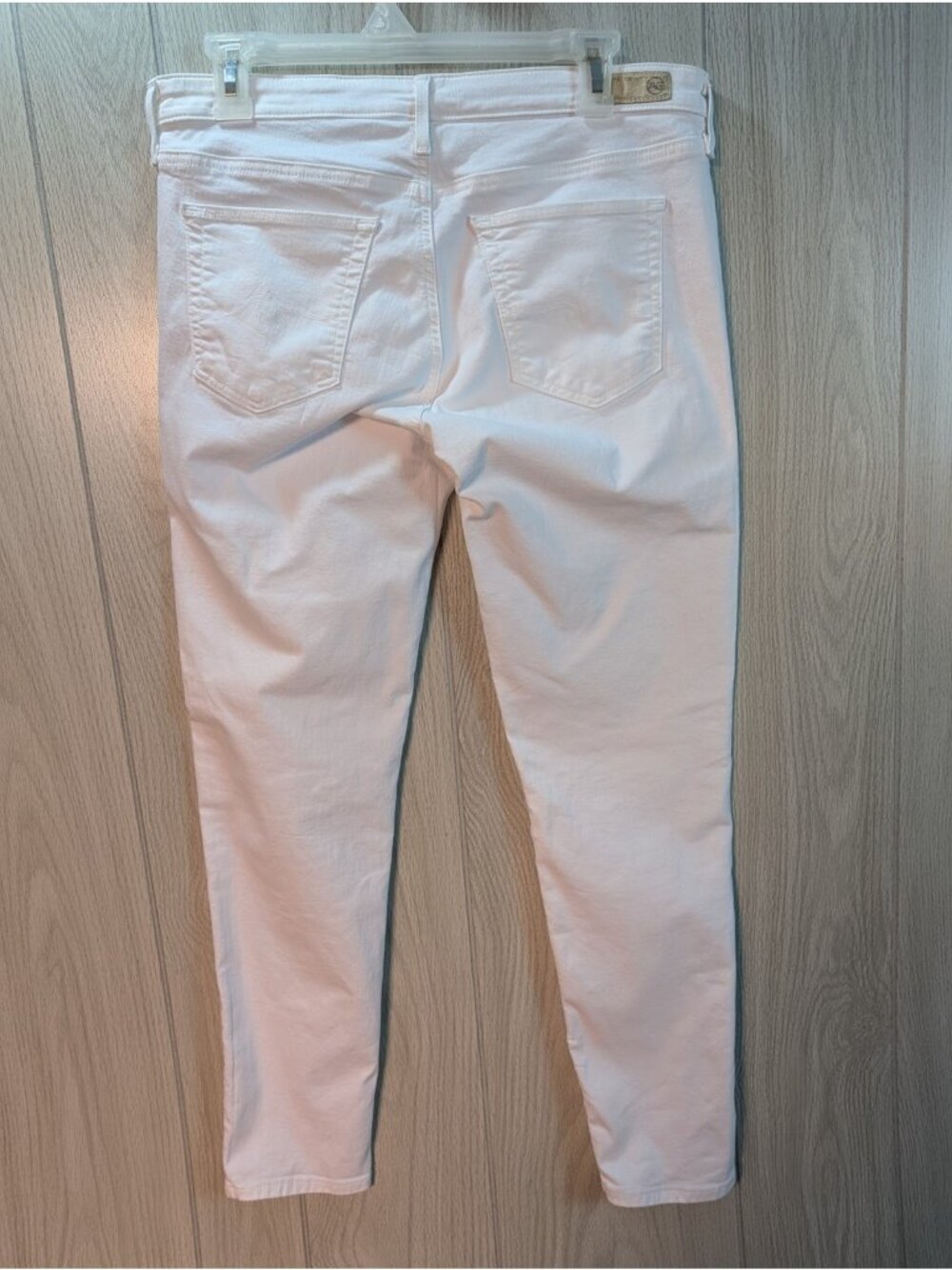 AG Adriano Goldschmied Jeans Sz 31R The Legging Ankle Super Skinny White - Picture 4 of 13